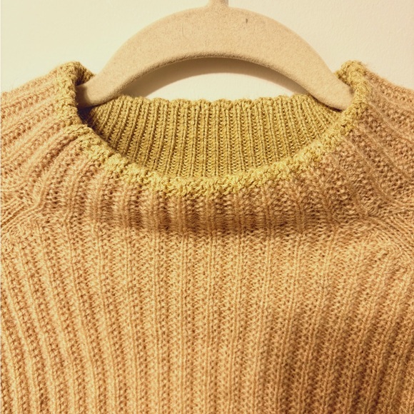 MUJI - Andean Wool Chunky Rib Women's Ribbed Sweater - Picture 5 of 8